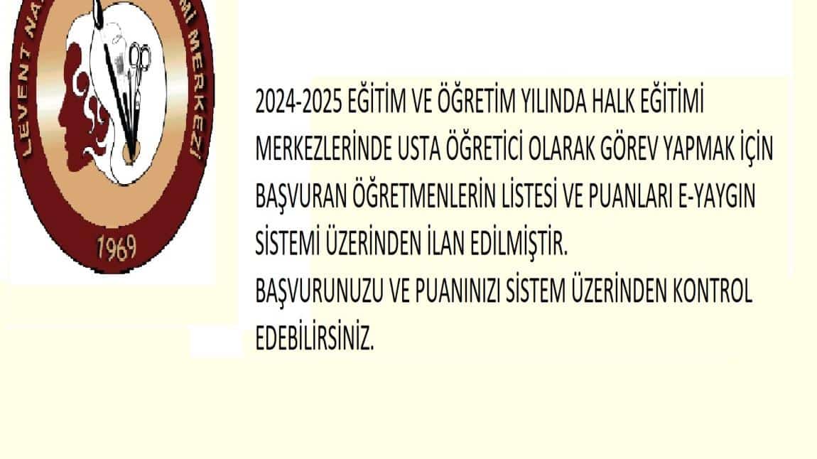 2024-2025 ÖĞRETİM YILI USTA ÖĞRETİCİ BAŞVURU SONUÇLARI İLAN EDİLDİ